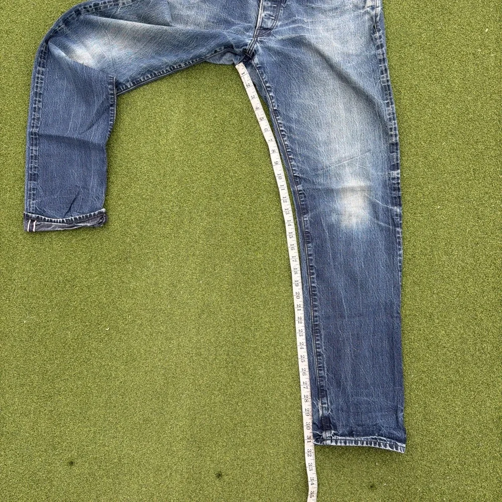 Simon Miller Jeans Mens 34x34 Blue Selvedge Gunnison 001 Narrow Made in USA